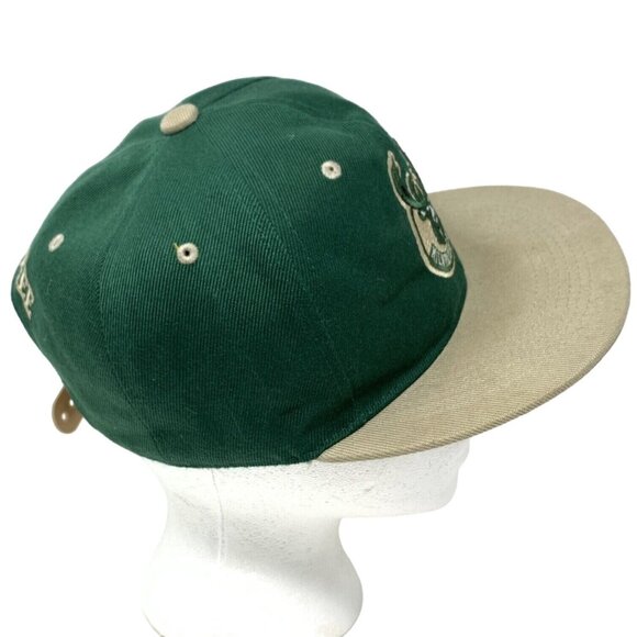 Milwaukee Bucks Basketball Snapback Embroidered Green Tan Cap Hat NBA Headcoverz - Picture 2 of 8